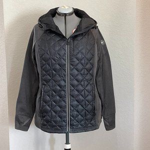 Michael by Michael Kors mixed media gray jacket size 1X